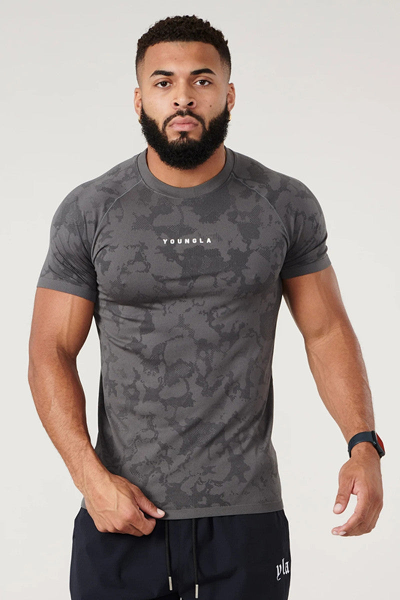 Men's Camouflage Workout T-Shirt