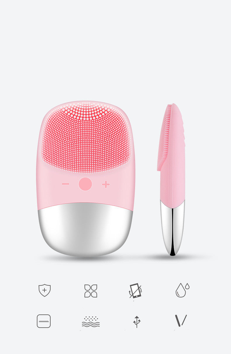 Mini Electric Silicone Face Cleansing Brush