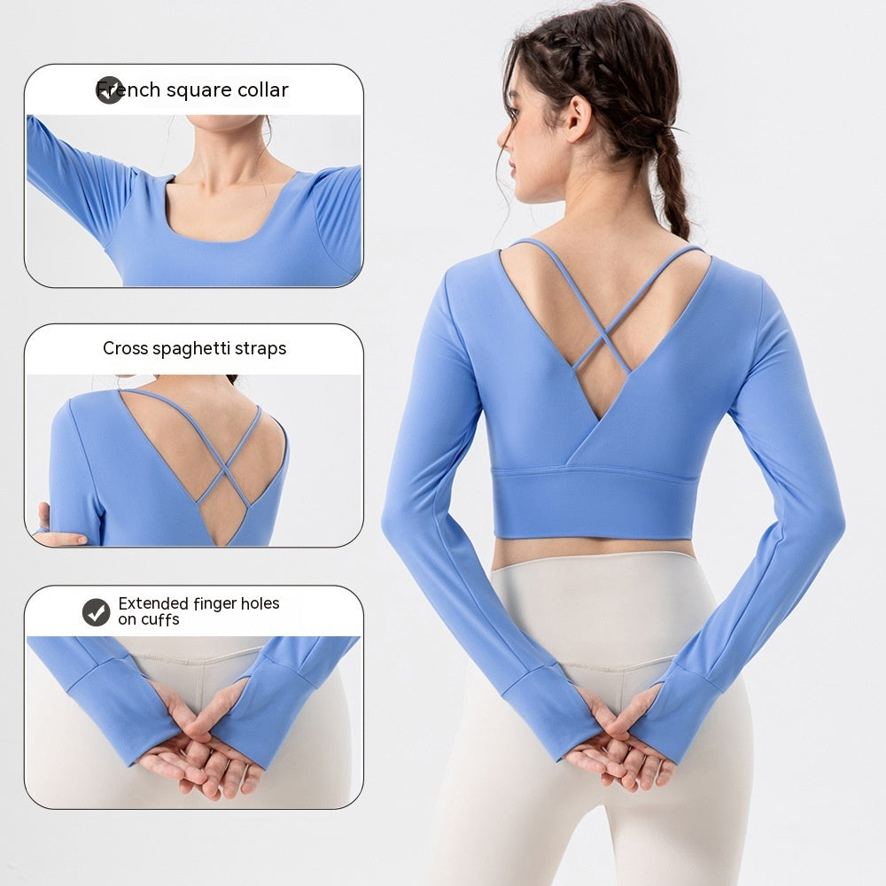 Women's Yoga Clothes with Chest Pad