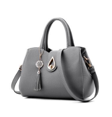 Women's PU Leather Tote Bag with Tassel