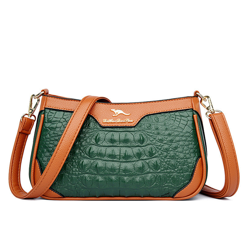 Alligator Pattern Crossbody Bag