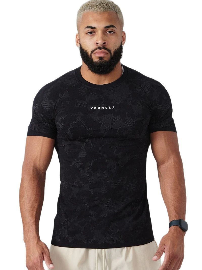 Men's Camouflage Workout T-Shirt