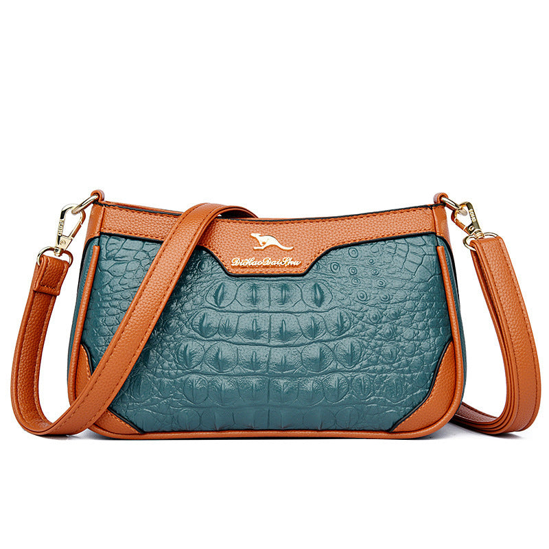 Alligator Pattern Crossbody Bag