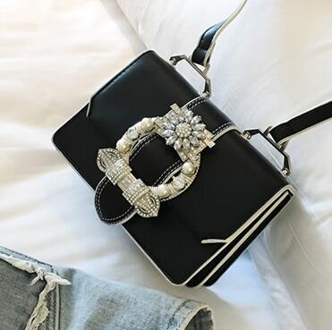 Women's Handbag with Diamond Lock