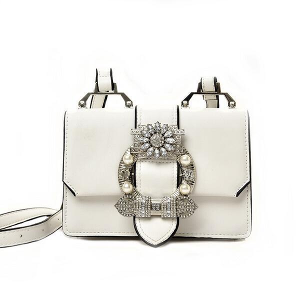 Women's Handbag with Diamond Lock