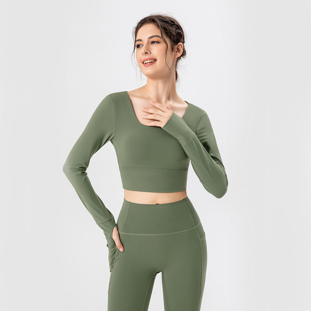 Women's Yoga Clothes with Chest Pad