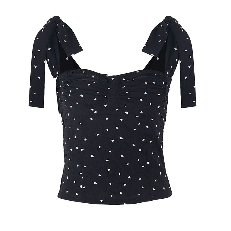 Women's Polka Dot Strap Bodysuit